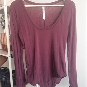 Free People Bodysuit: Purple Bodysuit - Size Medium